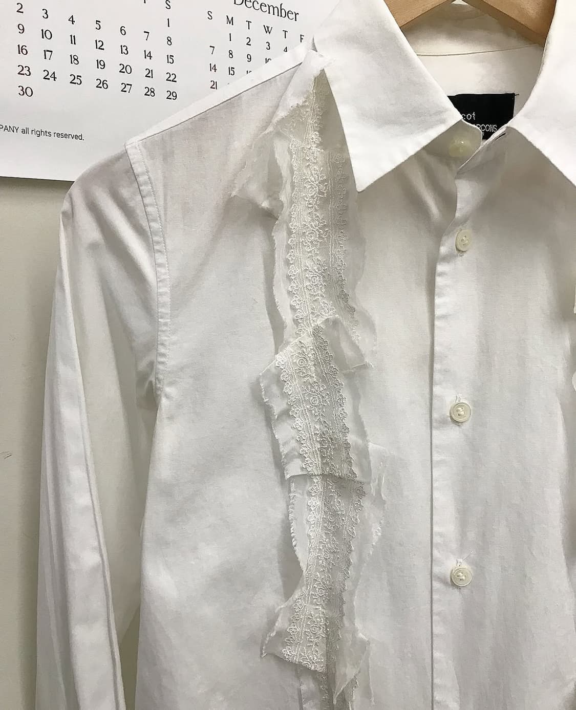 꼼데가르송 트리콧 러플 셔츠 상품이미지3