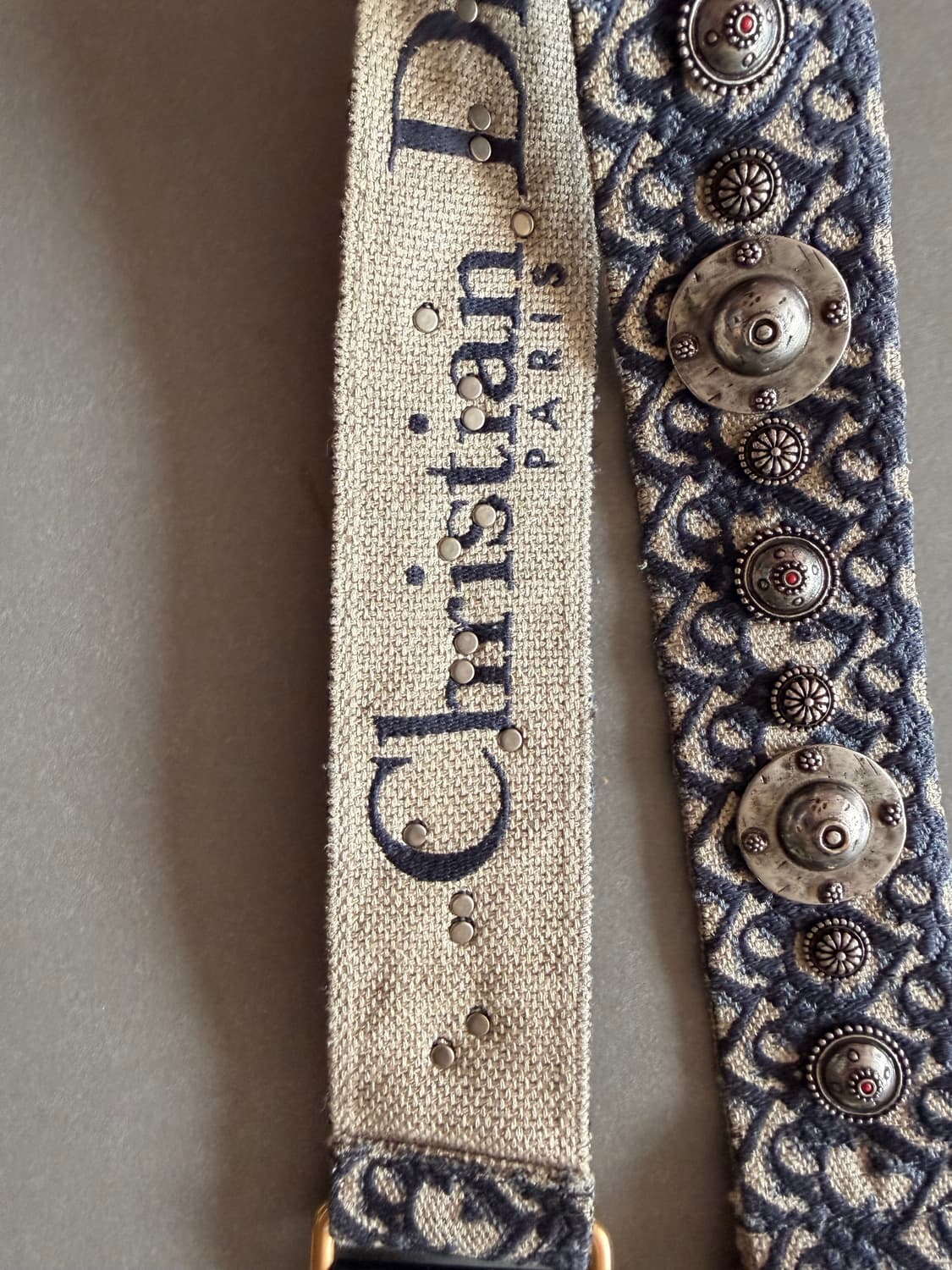 디올 새들백 염소가죽 미디움 미듐 상품이미지7