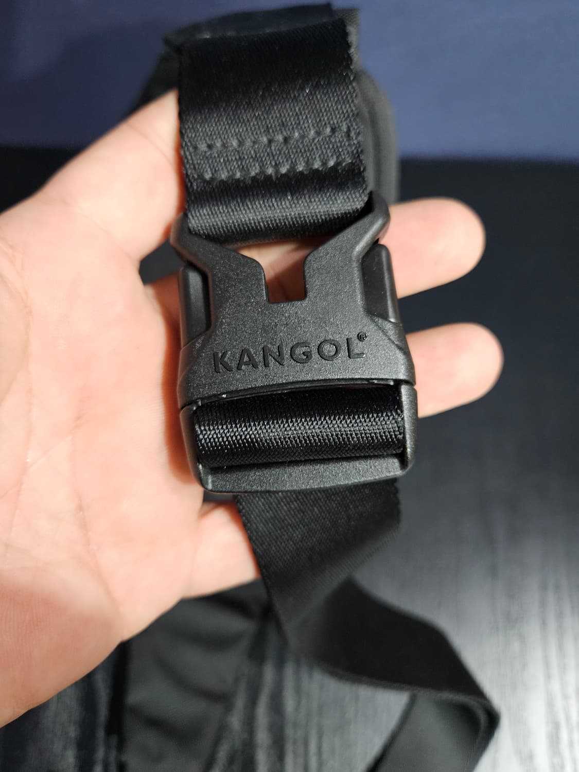 캉골 페브릭 블랙컬러 웨스트백 힙색  상품이미지7