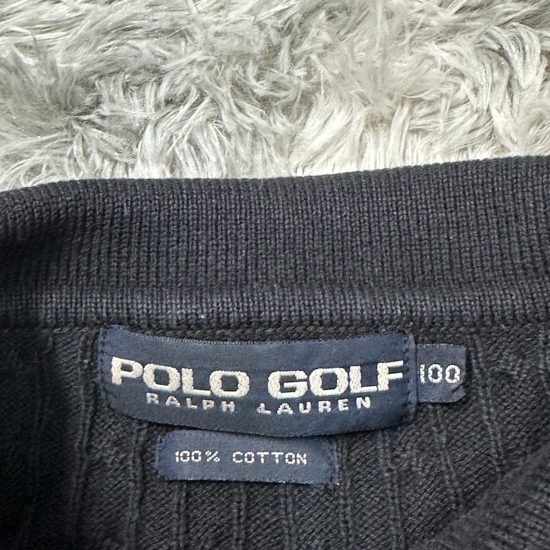 폴로 골프 블랙 케이블 니트 L 상품이미지3