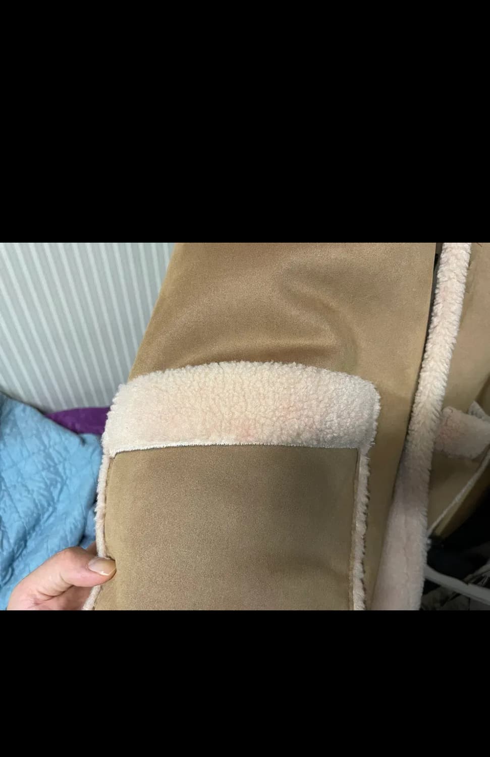 중고)던스트 시어링 양면 무스탕 리버시블 xl 판매 상품이미지5