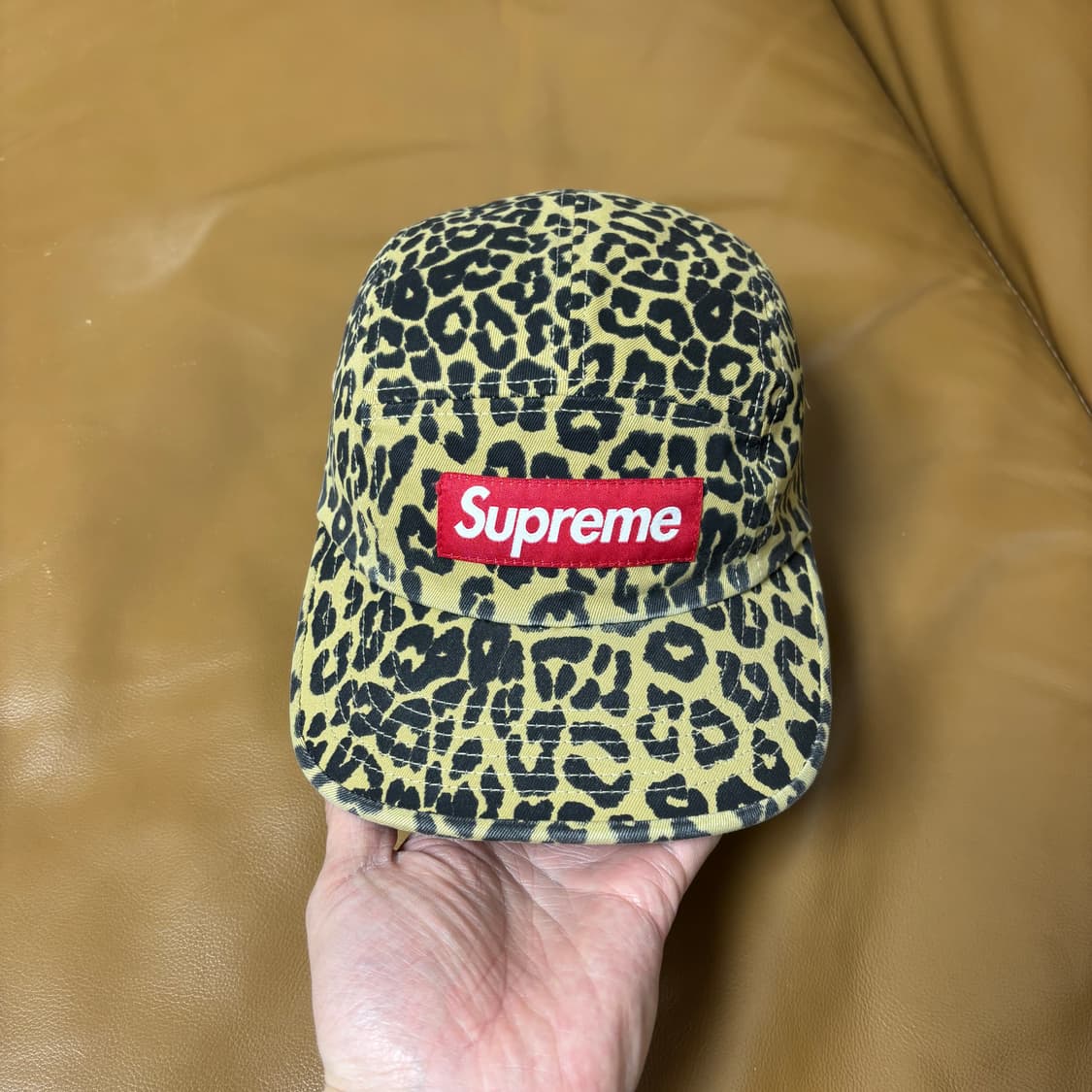슈프림 캠프캡 모자 박스로고 23fw 레오파드 상품이미지3