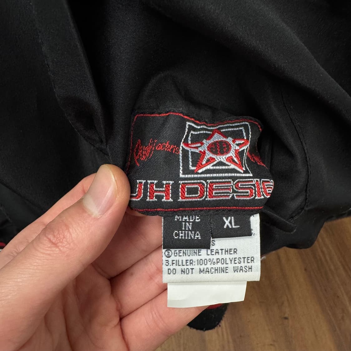 90s 제프 해밀턴 X 나스카 리버시블 바시티 자켓 레드 블랙 배색 상품이미지9