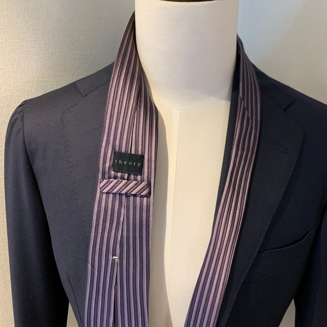 띠어리(Theory) 스트라이프 넥타이 명품 100실크 7.5cm 상품이미지2