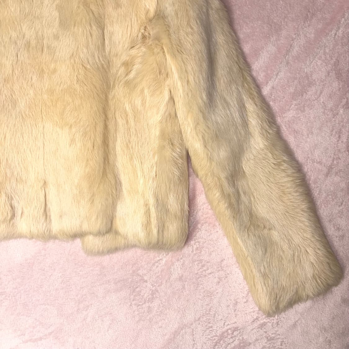 Barbie 바비 아이보리 래빗 퍼 자켓 상품이미지8