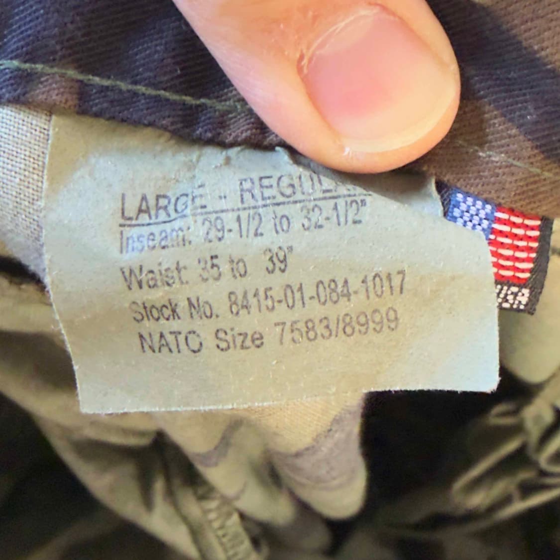 US Army BDU 카모 트라우저 팬츠 상품이미지5