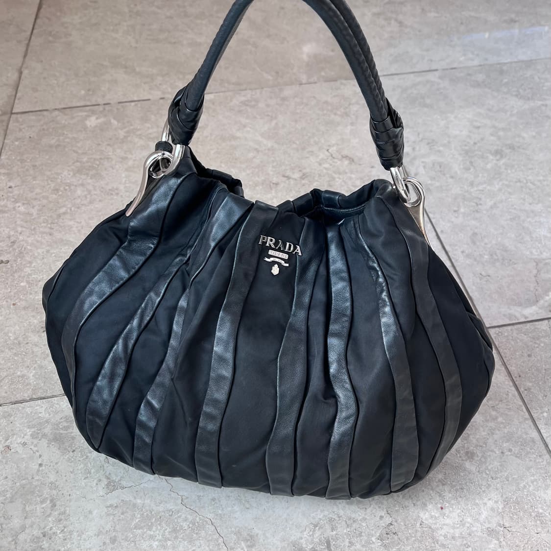Prada Napa Hobo Shoulder Bag 상품이미지1