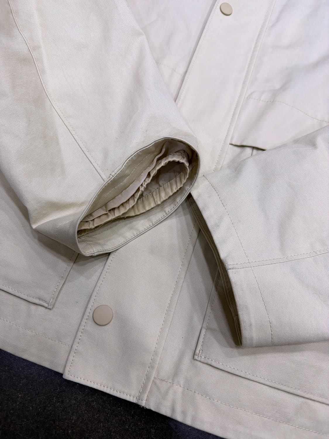 유니클로 쇼츠 유틸리티 블루종 자켓 점퍼 베이지 XL 상품이미지9