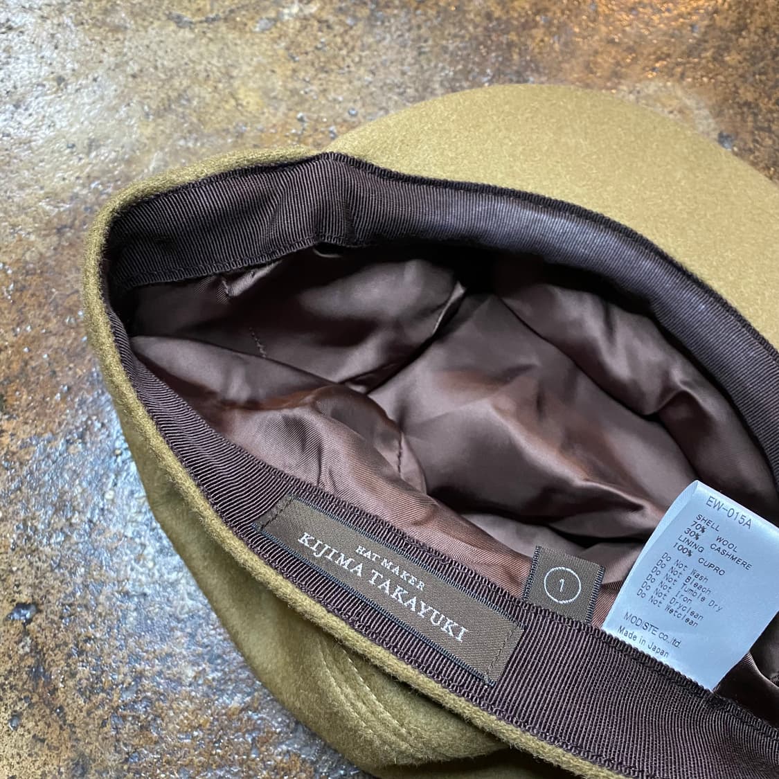 키지마타카유키 울 캐시미어 캡 상품이미지6