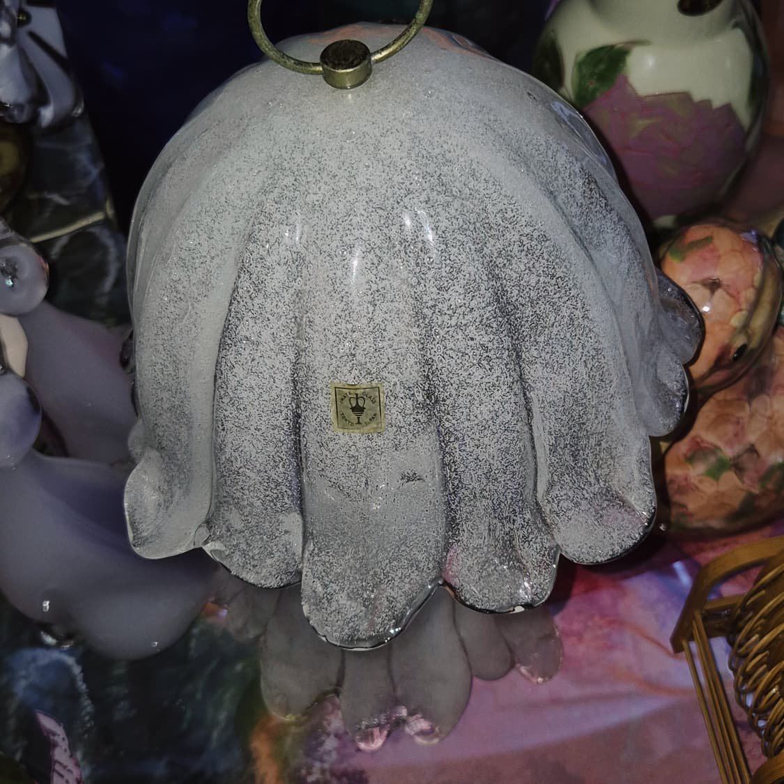 70s 이와타 핸드블로운 마블 빅 해파리 램프 상품이미지9