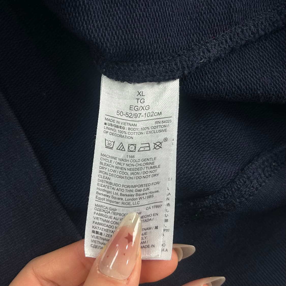 Gap 갭 그린 로고 네이비 후드티 상품이미지6