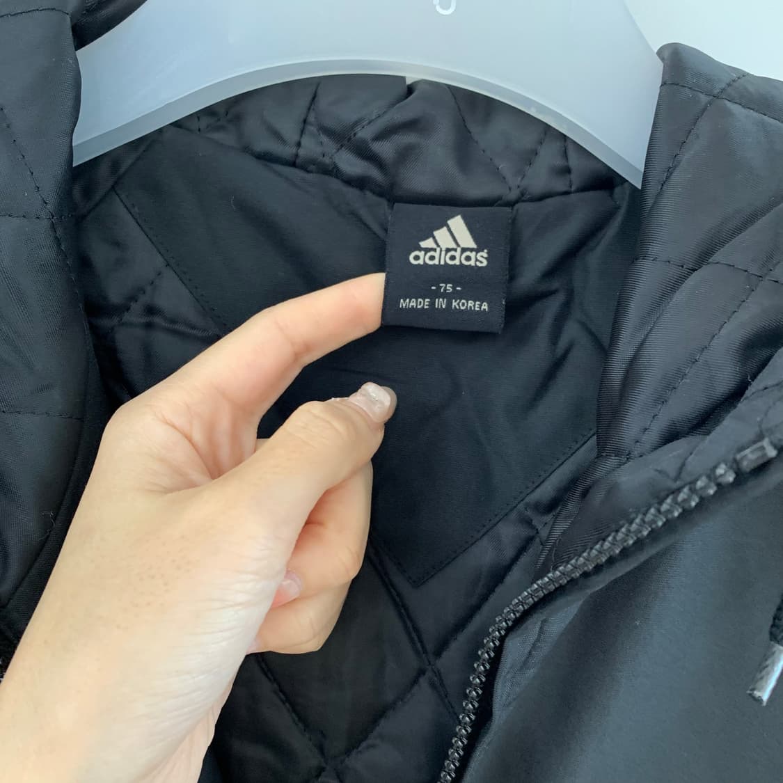 아디다스 빅로고 누빔안감 바람막이 점퍼 상품이미지8
