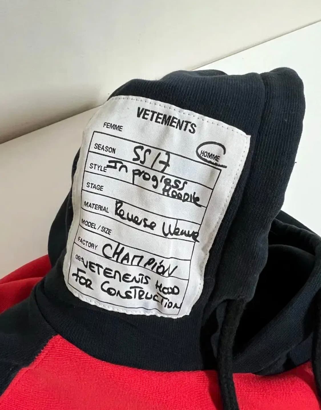 [L] 베트멍 X 챔피언 후드  상품이미지4