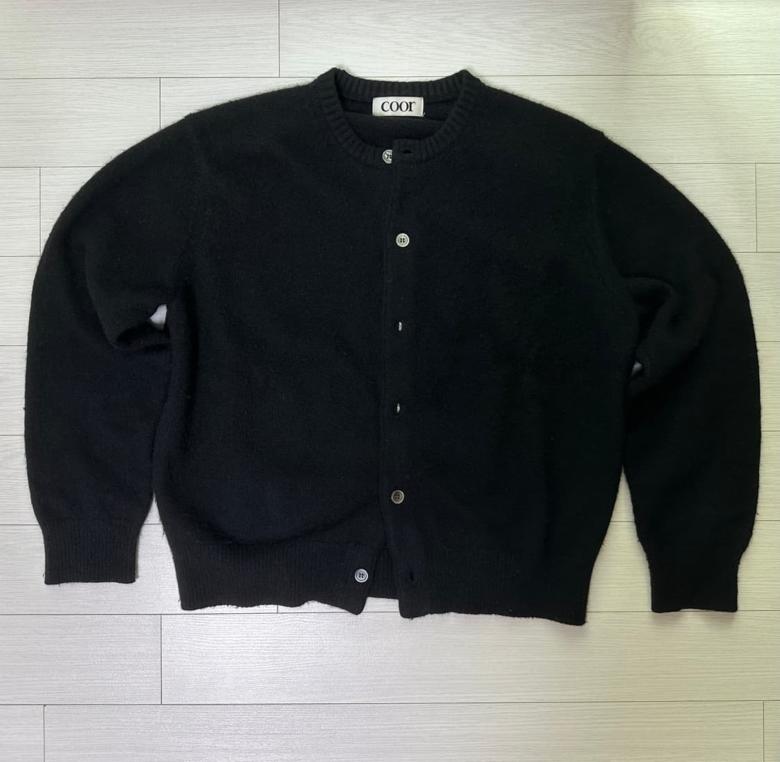 쿠어 라쿤 가디건 S [블랙] 상품이미지1