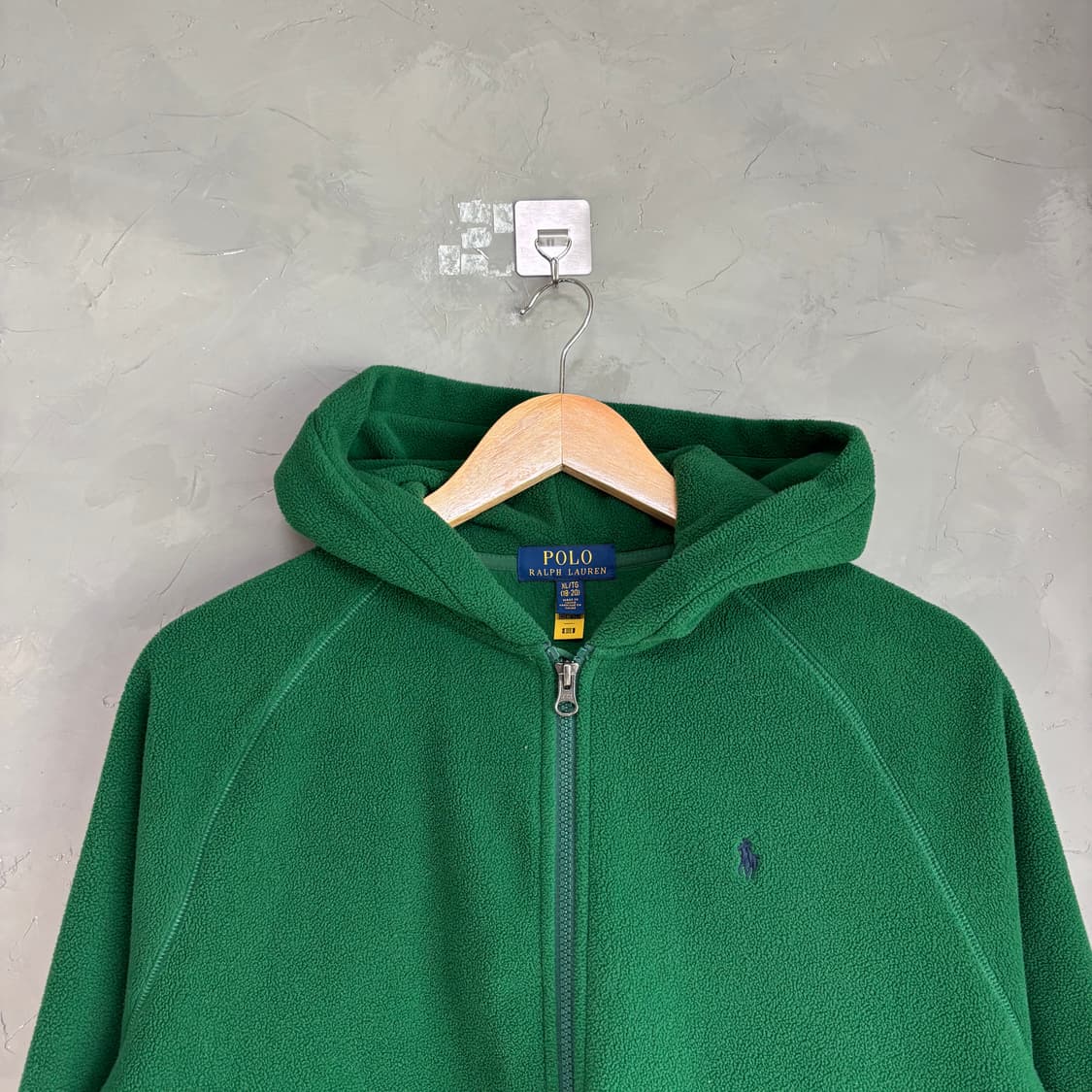 폴로 랄프로렌 플리스 후드집업 그린 상품이미지2