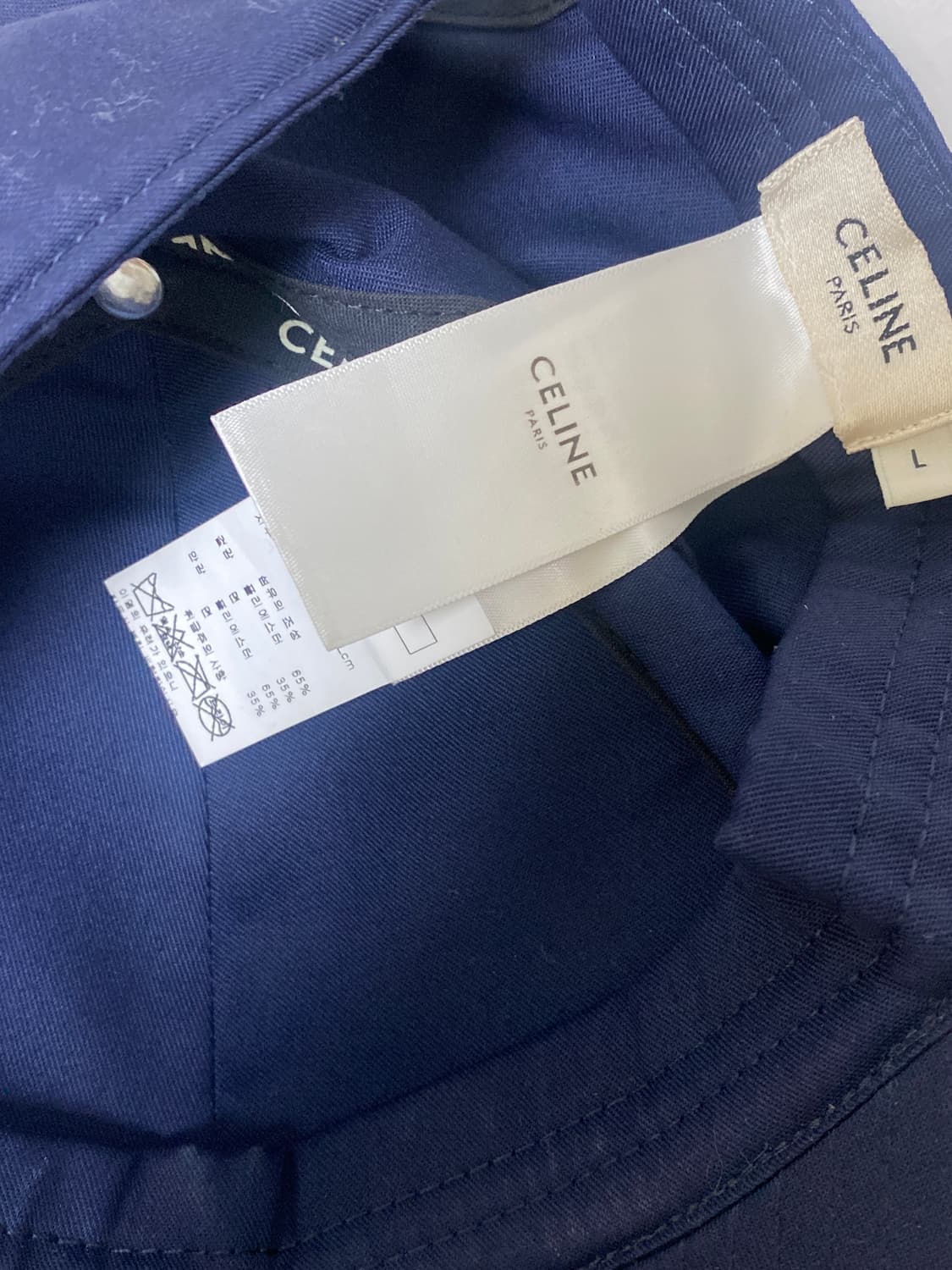 Celine 셀린느 네이비 모자 볼캡 정품 L사이즈 상품이미지3