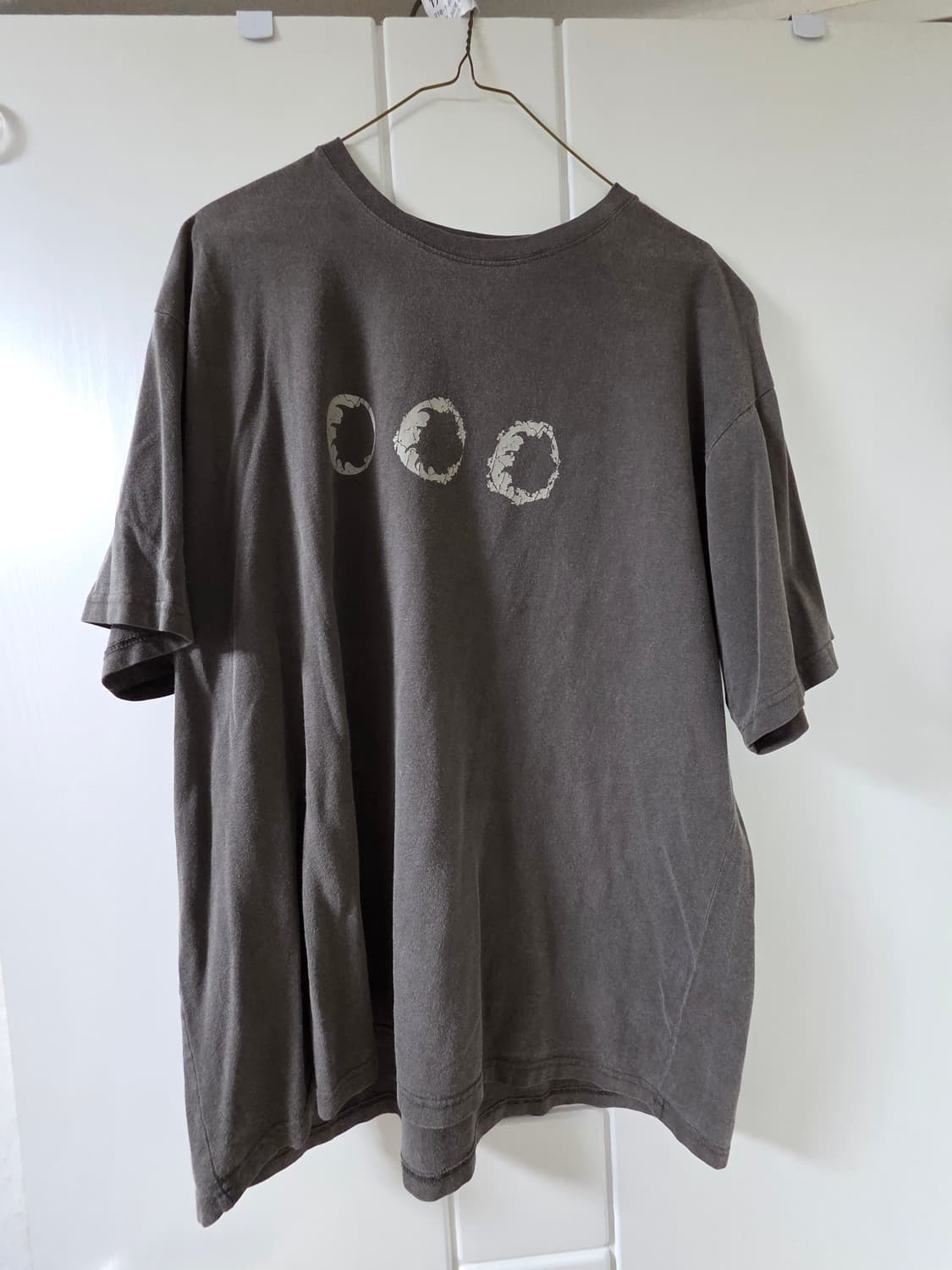 3) 해칭룸 플로럴 에그 티셔츠 1/2 블랙 상품이미지3