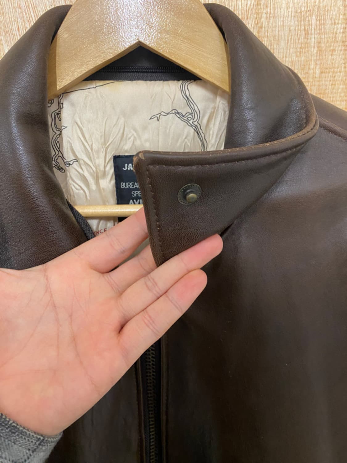 90's AVIREX G-1 leather jacket 90년대 아비렉스 상품이미지8