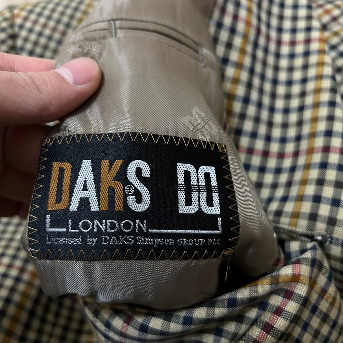 닥스 남성 체크 정장 자켓 L/100  상품이미지5