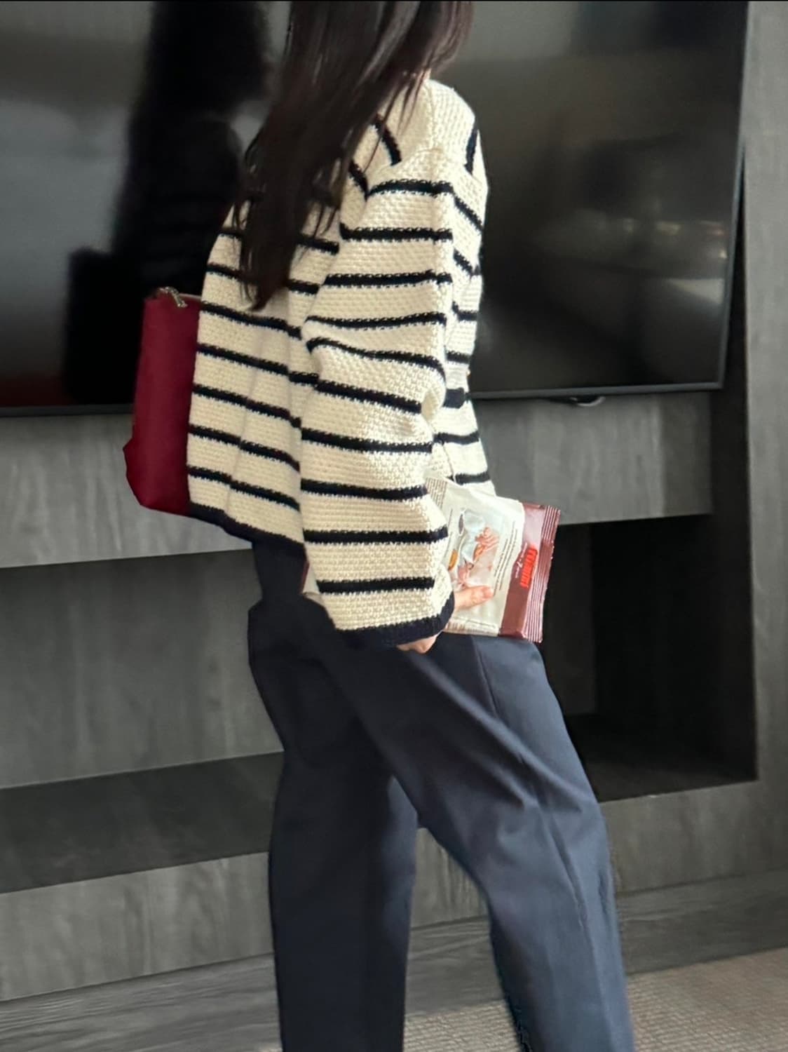 5kp 오케플 셀 스트라이프 니트 가디건 새제품 상품이미지4