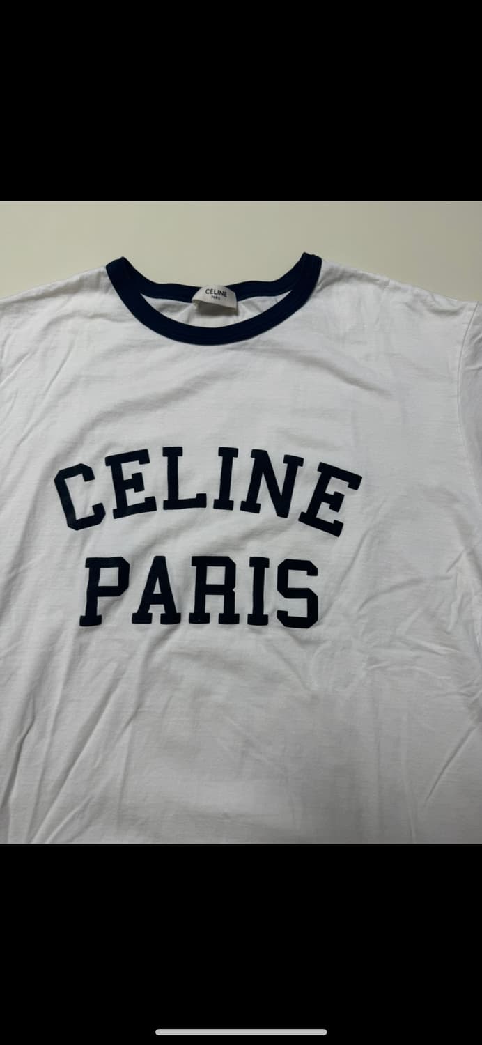 셀린느 링거티 (100사이즈) 파리 루즈 티셔츠 네이비 블랙 상품이미지2