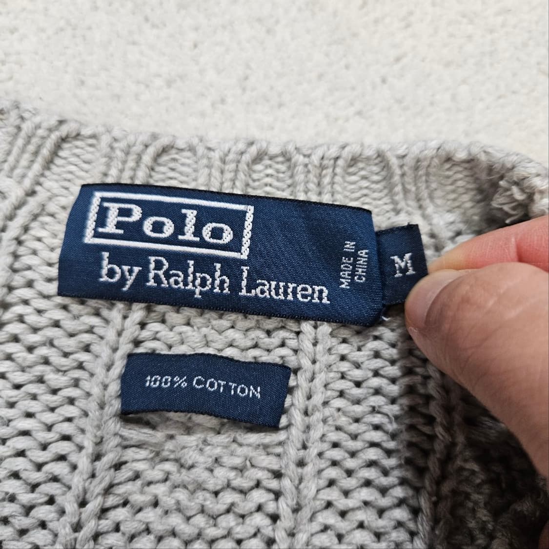 폴로 랄프 로렌 케이블 니트 m 상품이미지4