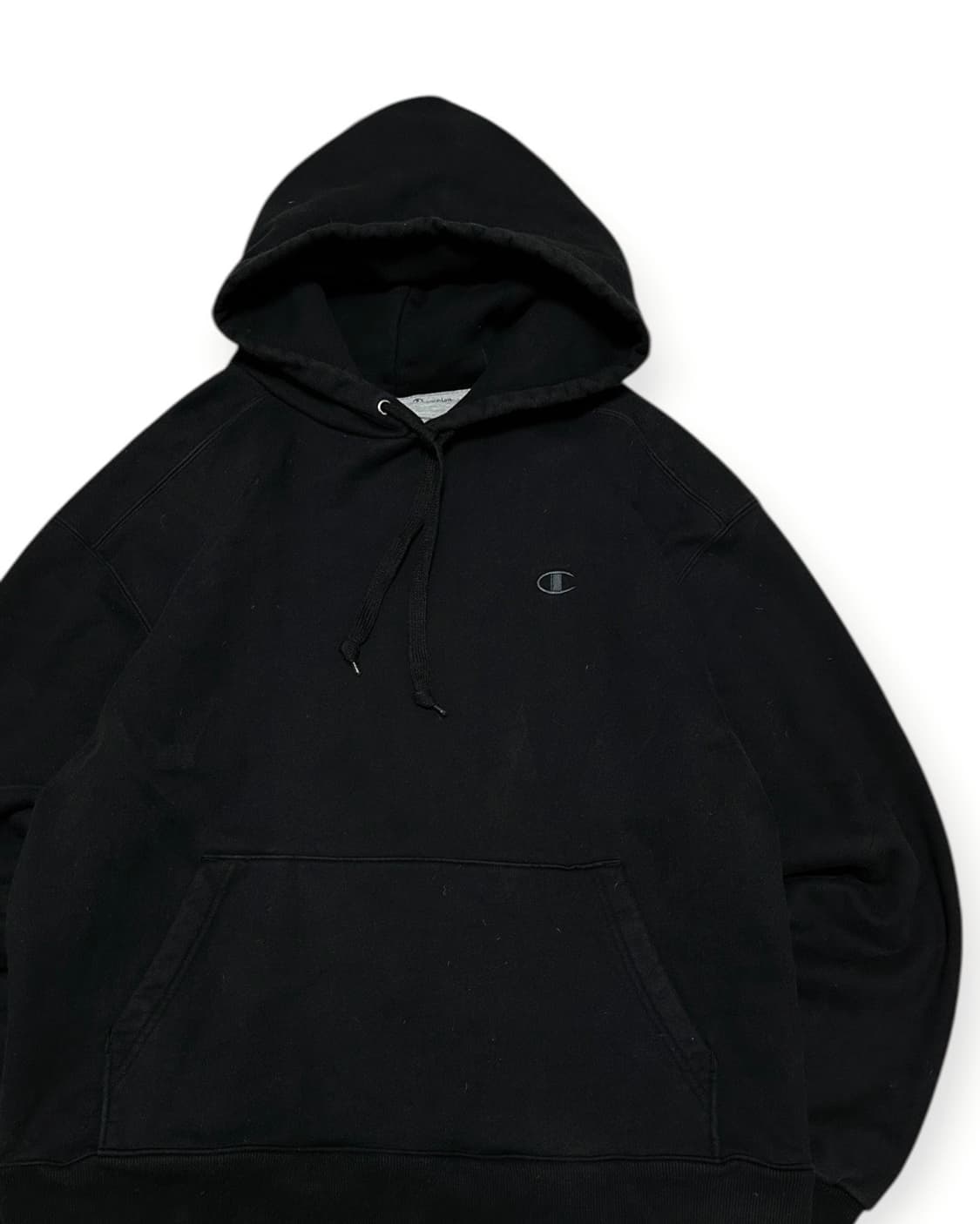 챔피온 리버스위브 블랙 후드티 상품이미지2