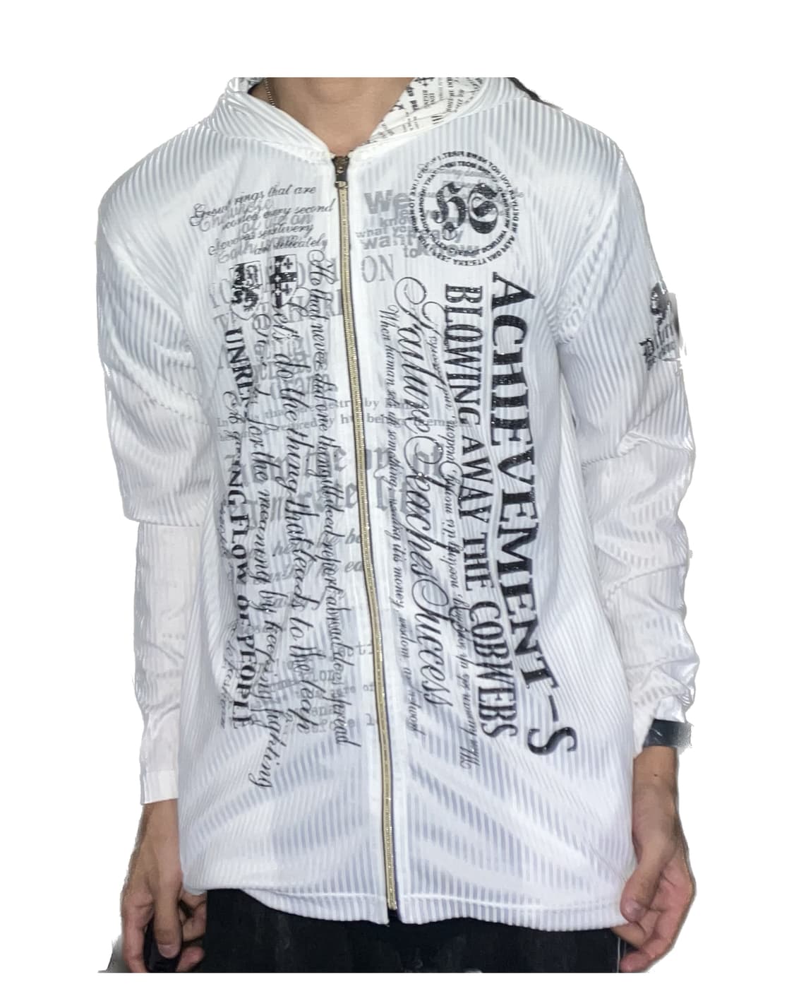 JPN vintage punk lettering zip 상품이미지2