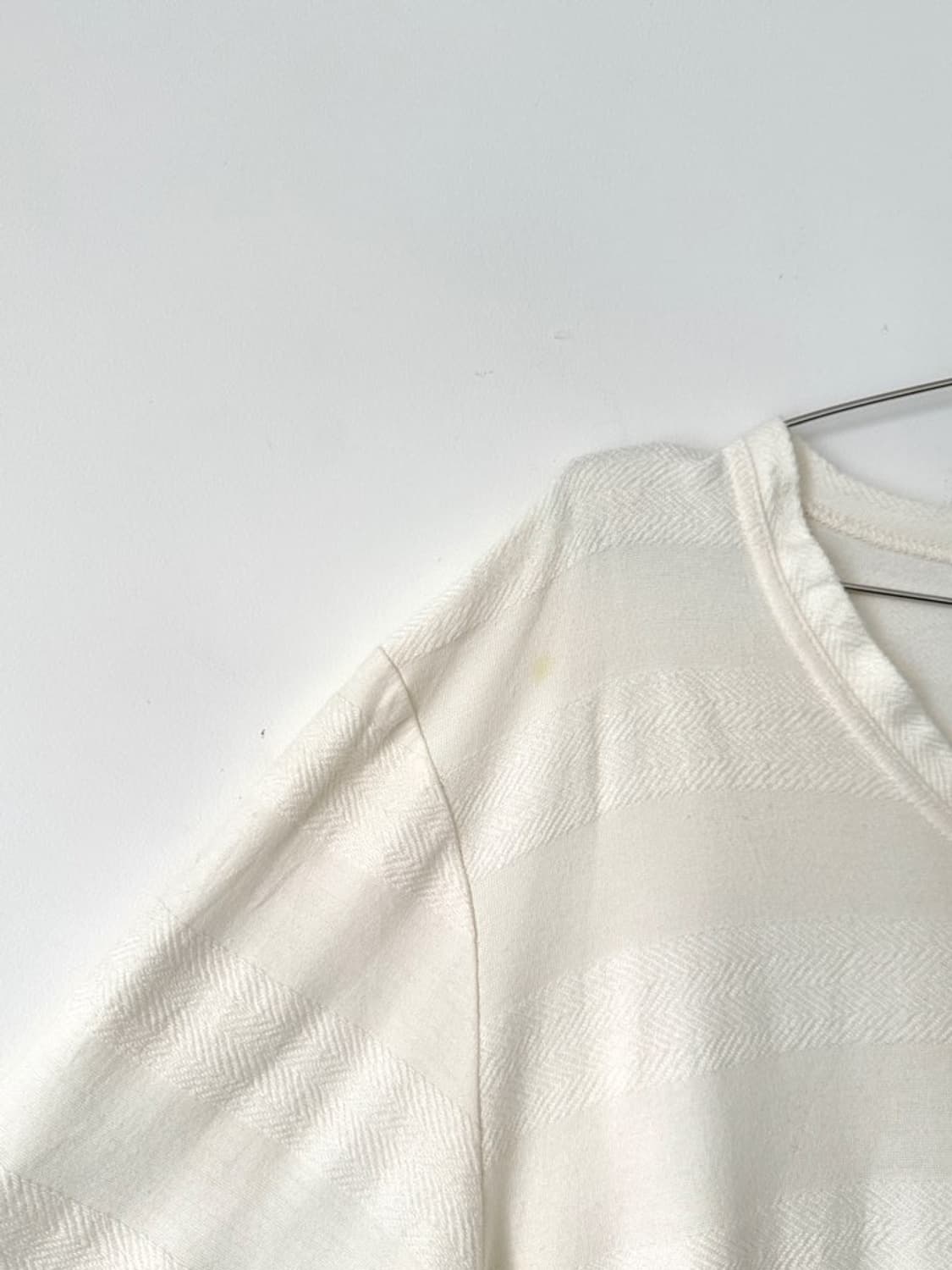 AZUL BY MOUSSY stripe rib top / ivory 상품이미지6