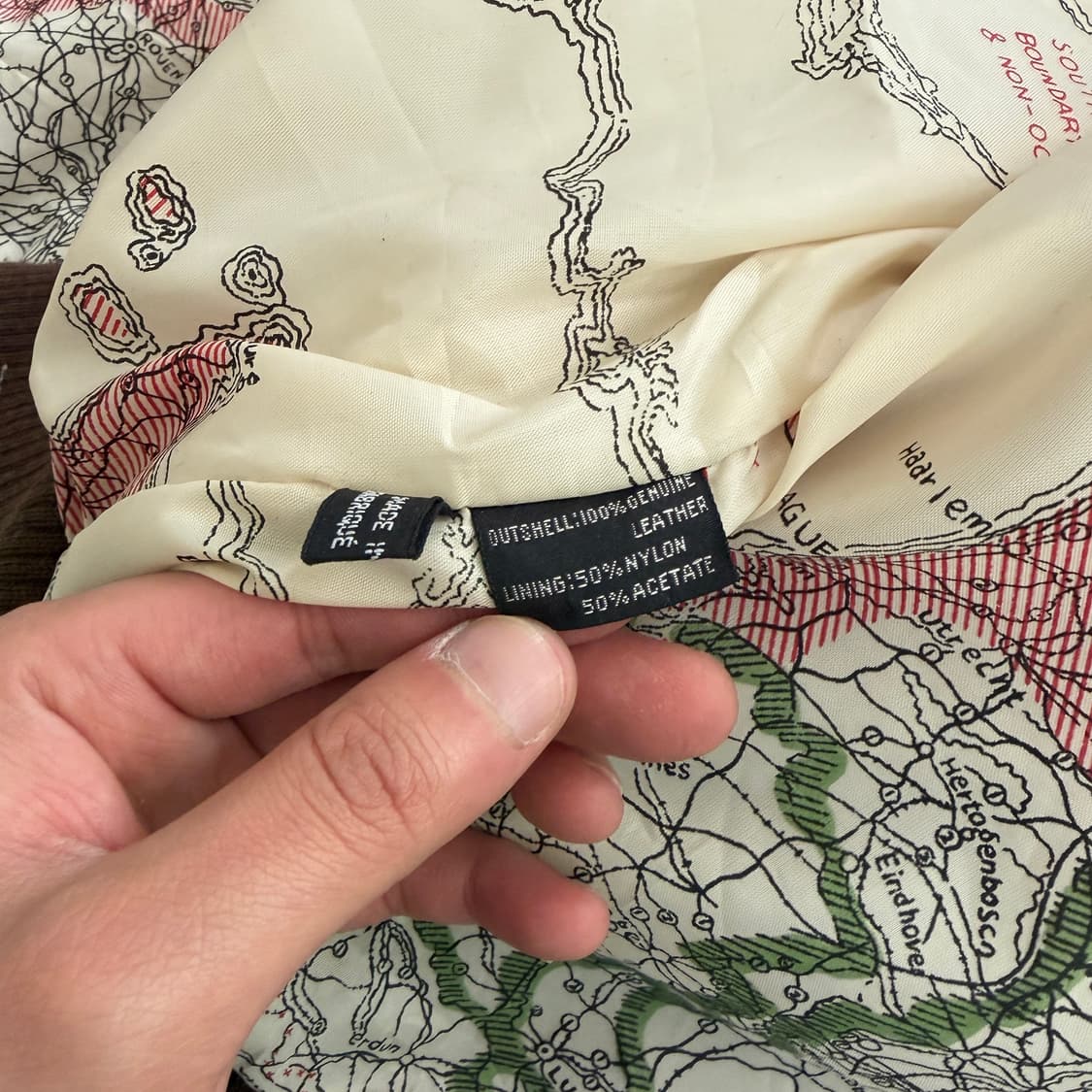 80s ELLE 빈티지 A-2 리얼가죽 자켓 L 상품이미지7