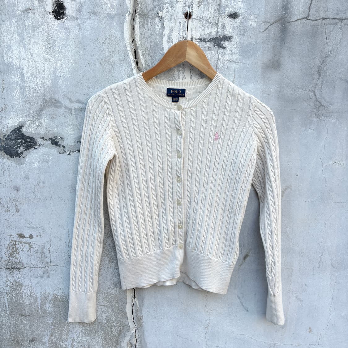 Polo 폴로 케이블 꽈배기 니트 가디건 상품이미지1