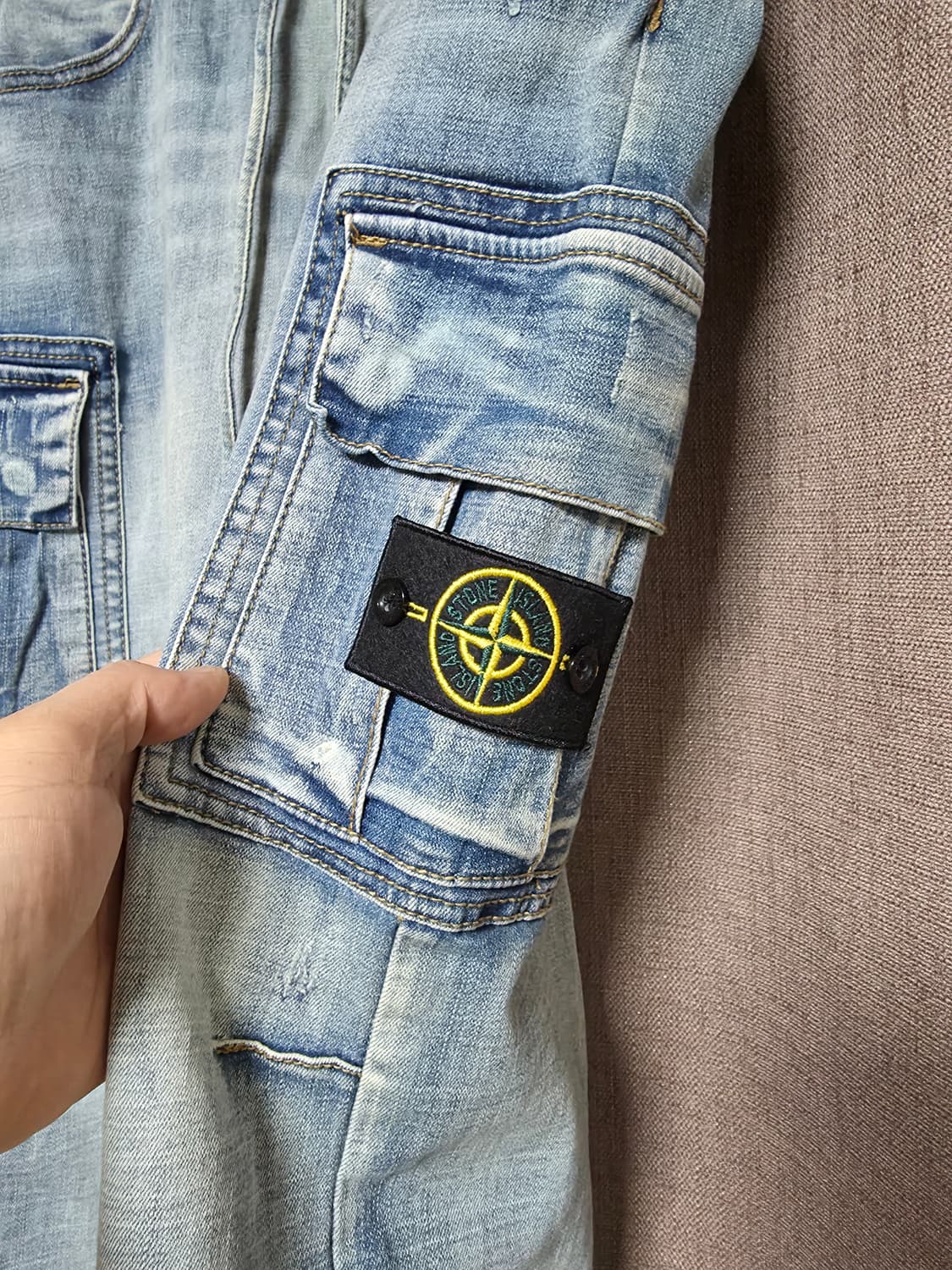 스톤아일랜드로고청바지 30~34 상품이미지2