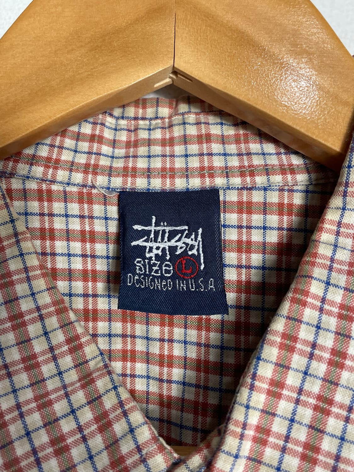 스투시 체크 반팔 셔츠 상품이미지2