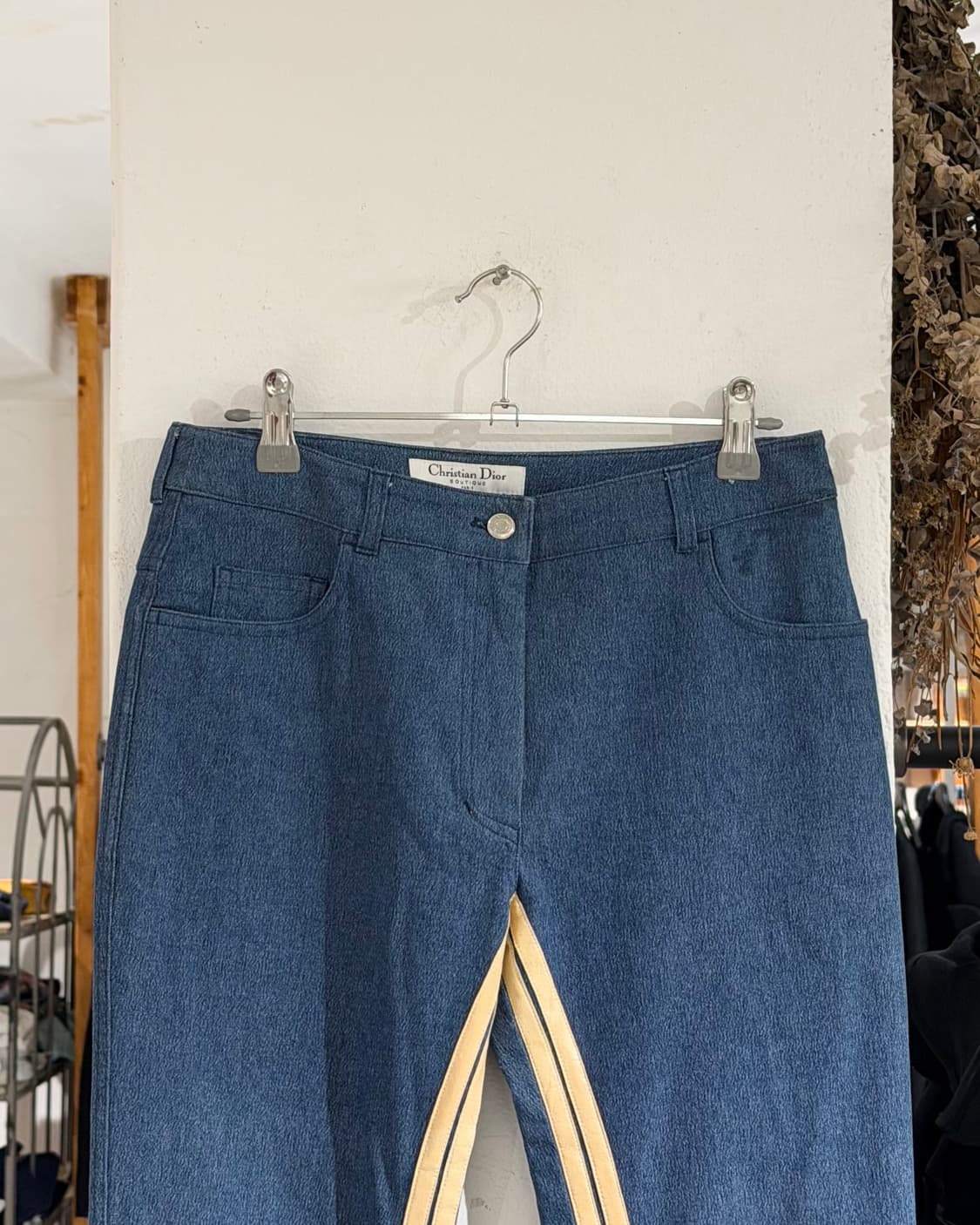 크리스찬 디올 부티크 블루 2002 존 갈리아노 부츠컷 데님 팬츠 상품이미지2