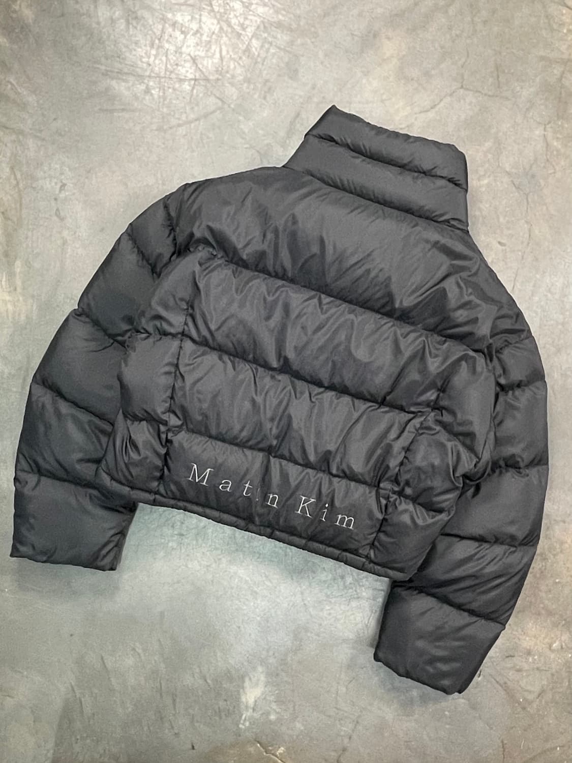 마뗑킴 로고 테이핑 크롭 숏패딩 상품이미지6