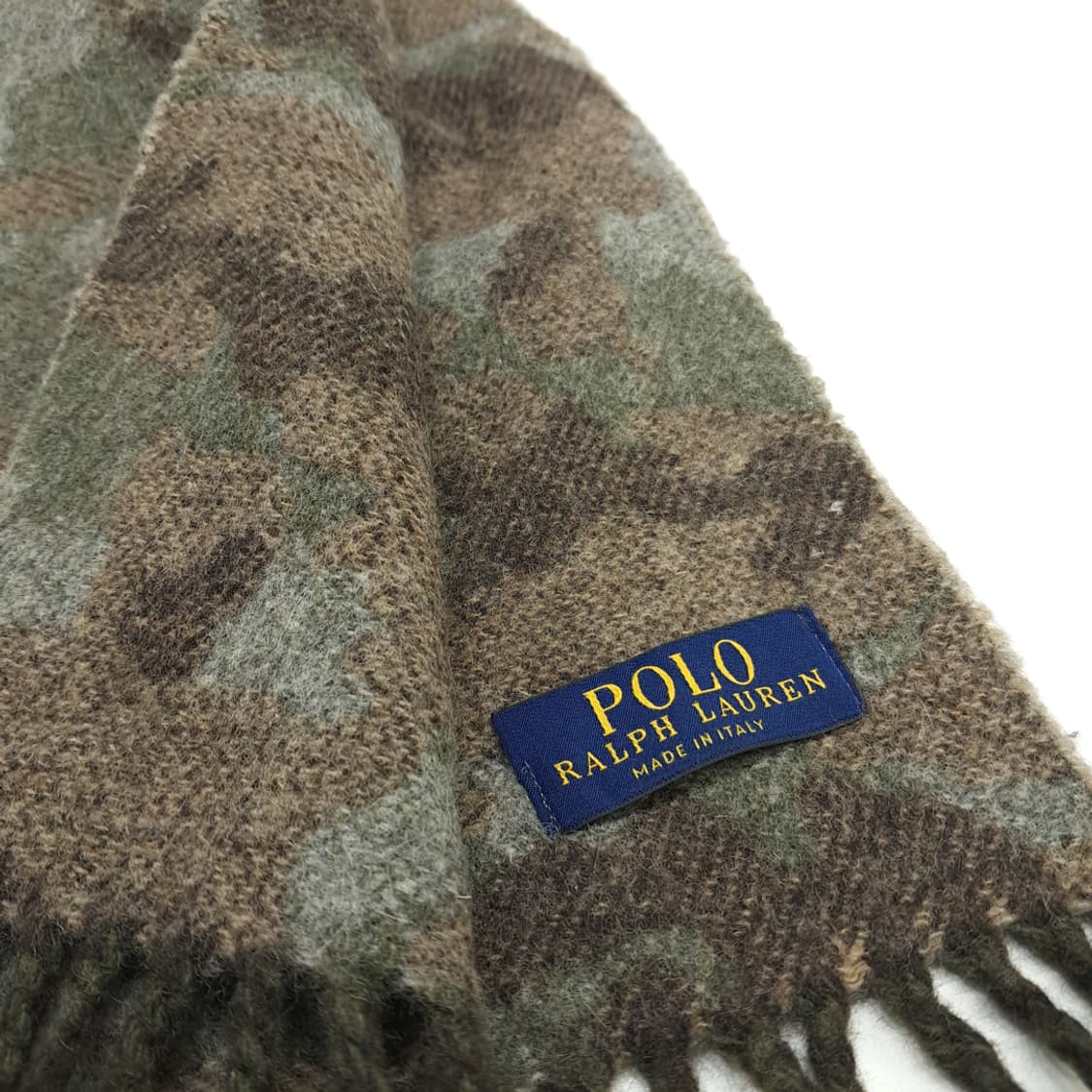 MX162 폴로 랄프로렌 카모 램스울 목도리 머플러 상품이미지4
