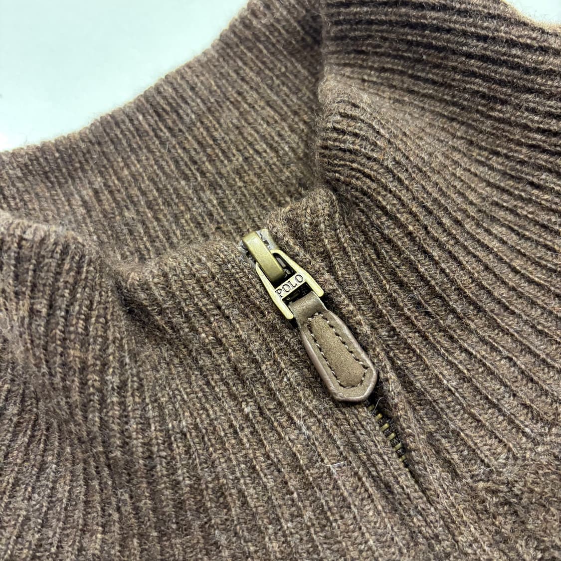 [XS] 폴로 랄프로렌 신형큐알 울 캐시미어 브라운 니트 B916 상품이미지5