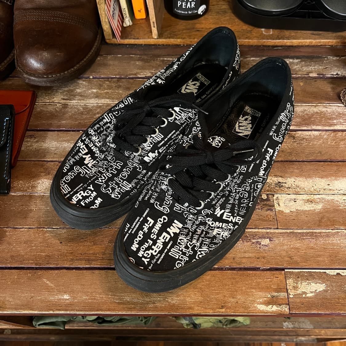Comme des x Vans Sneakers Black 275 size 상품이미지1