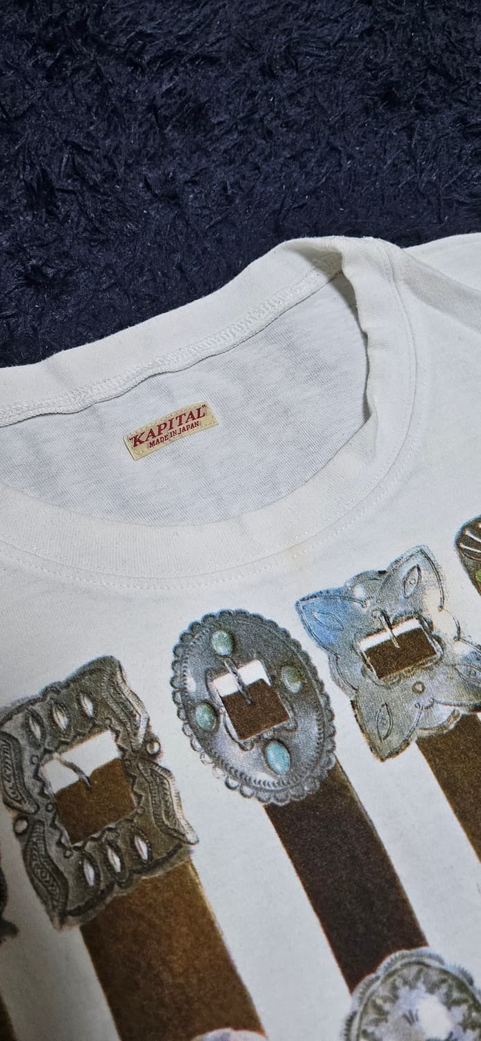 캐피탈 콘초 벨트 프린트 티셔츠 xl 상품이미지2