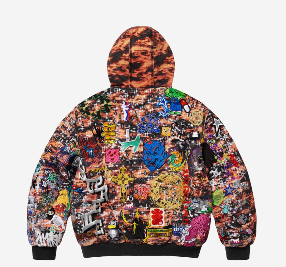 슈프림 AOI 자수 후드 워크 자켓 상품이미지1