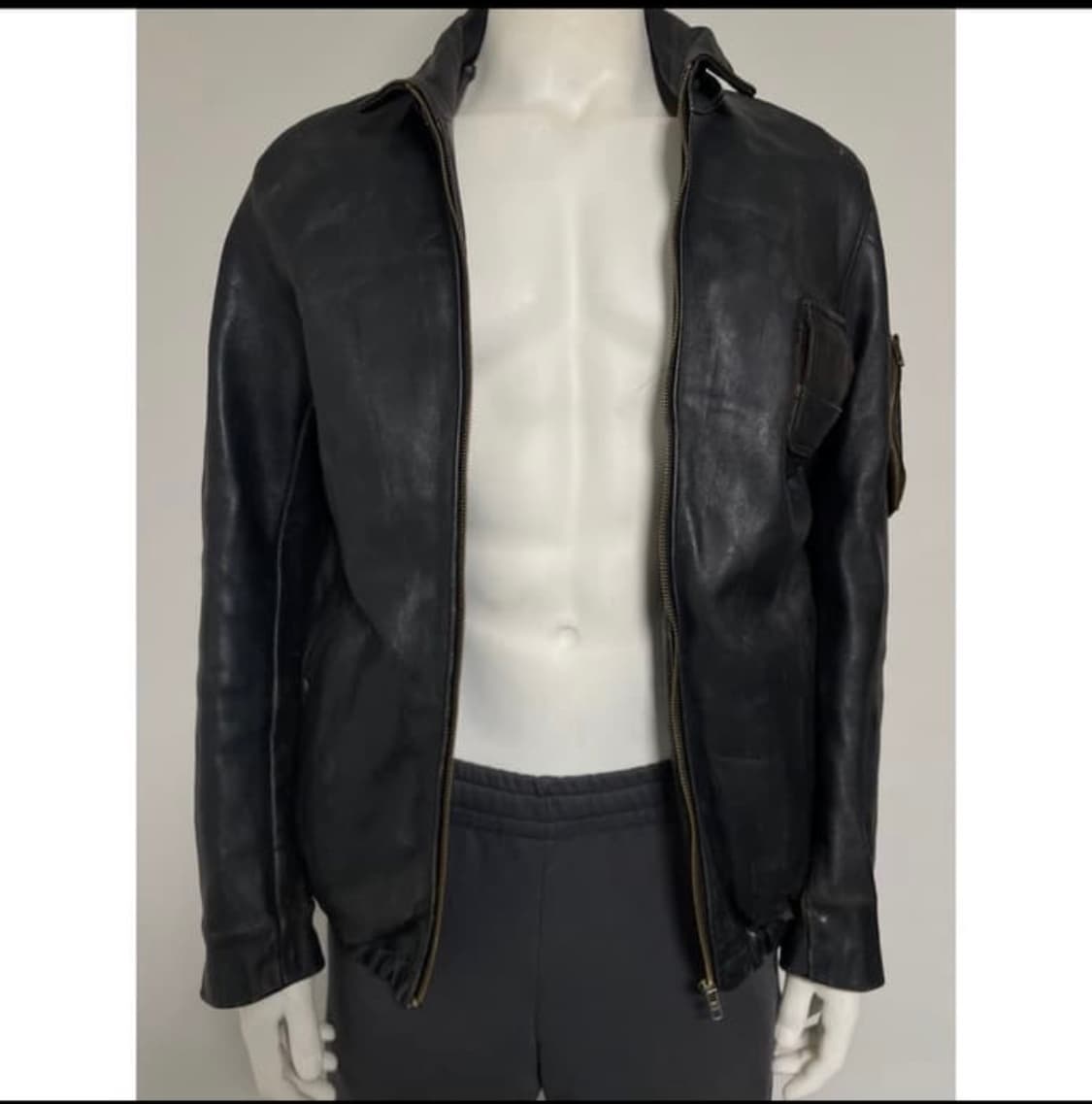 french air force 레더 자켓 상품이미지3