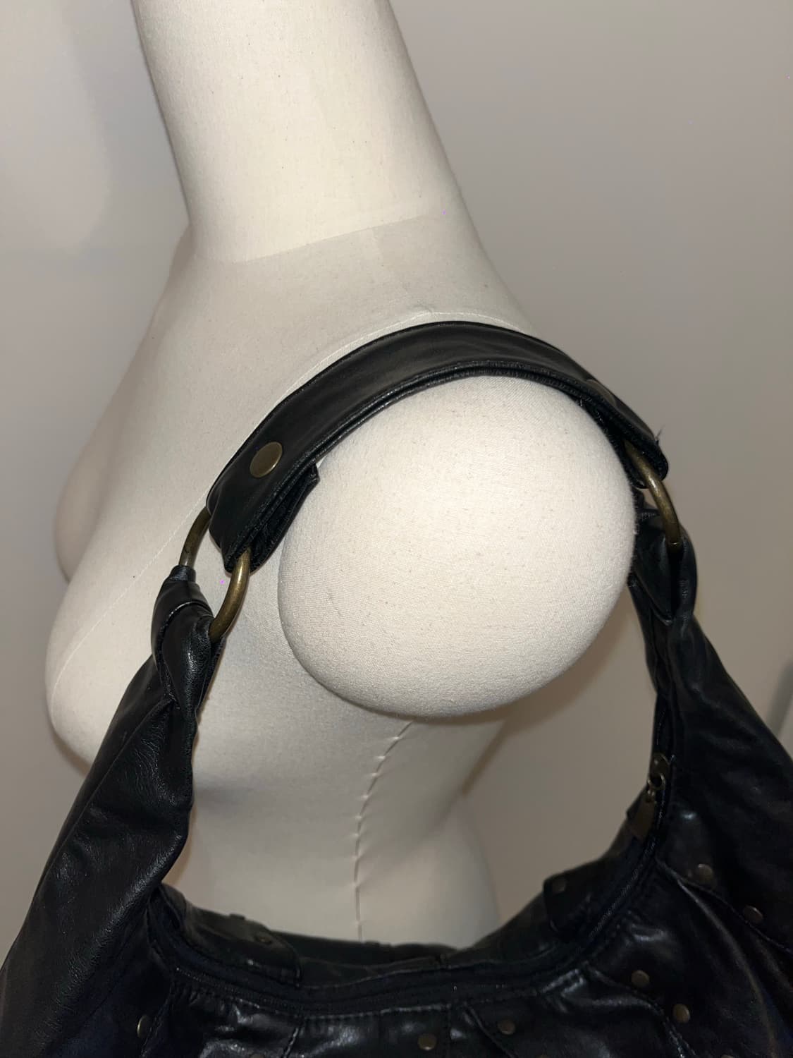 Black Big Shoulder Bag 상품이미지4