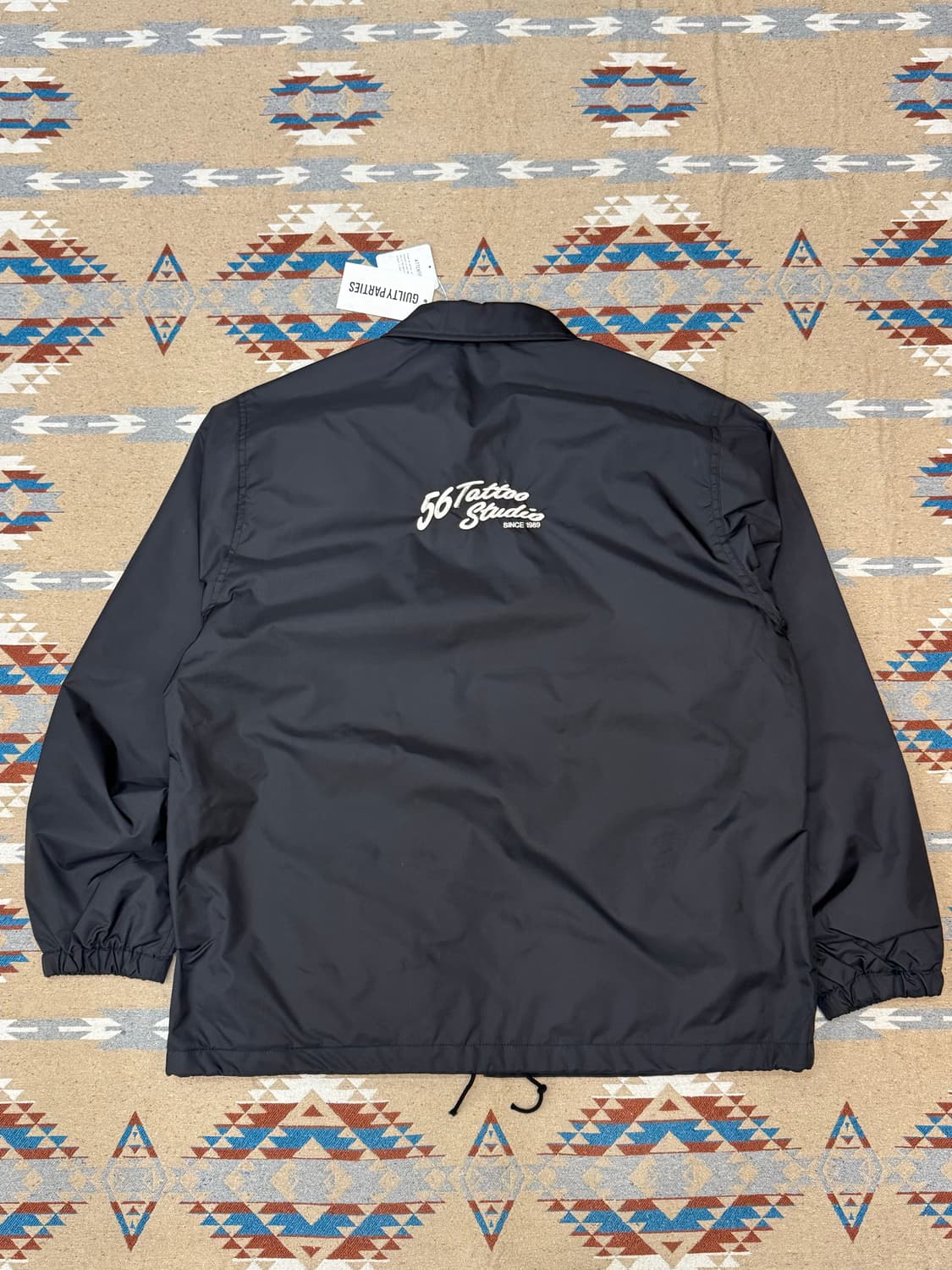 [XL] 와코마리아 x 56타투 스튜디오 코치자켓 블랙  상품이미지3
