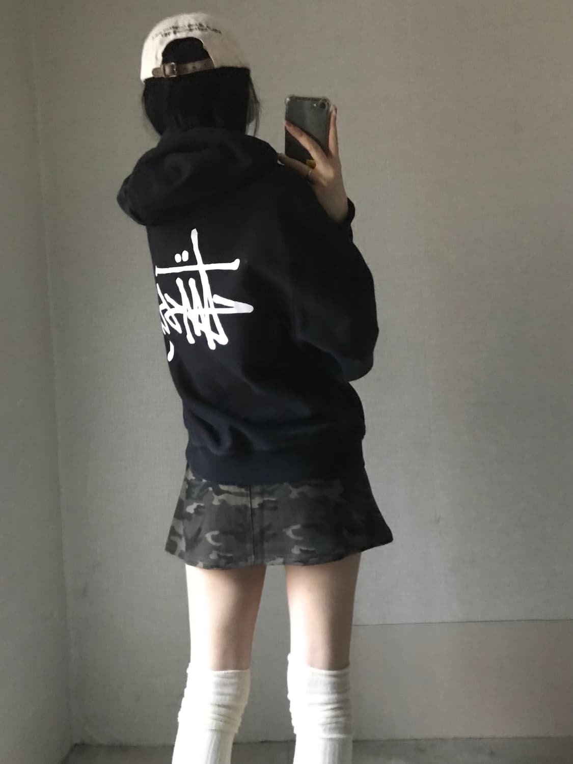 스투시 블랙 후드티 상품이미지5