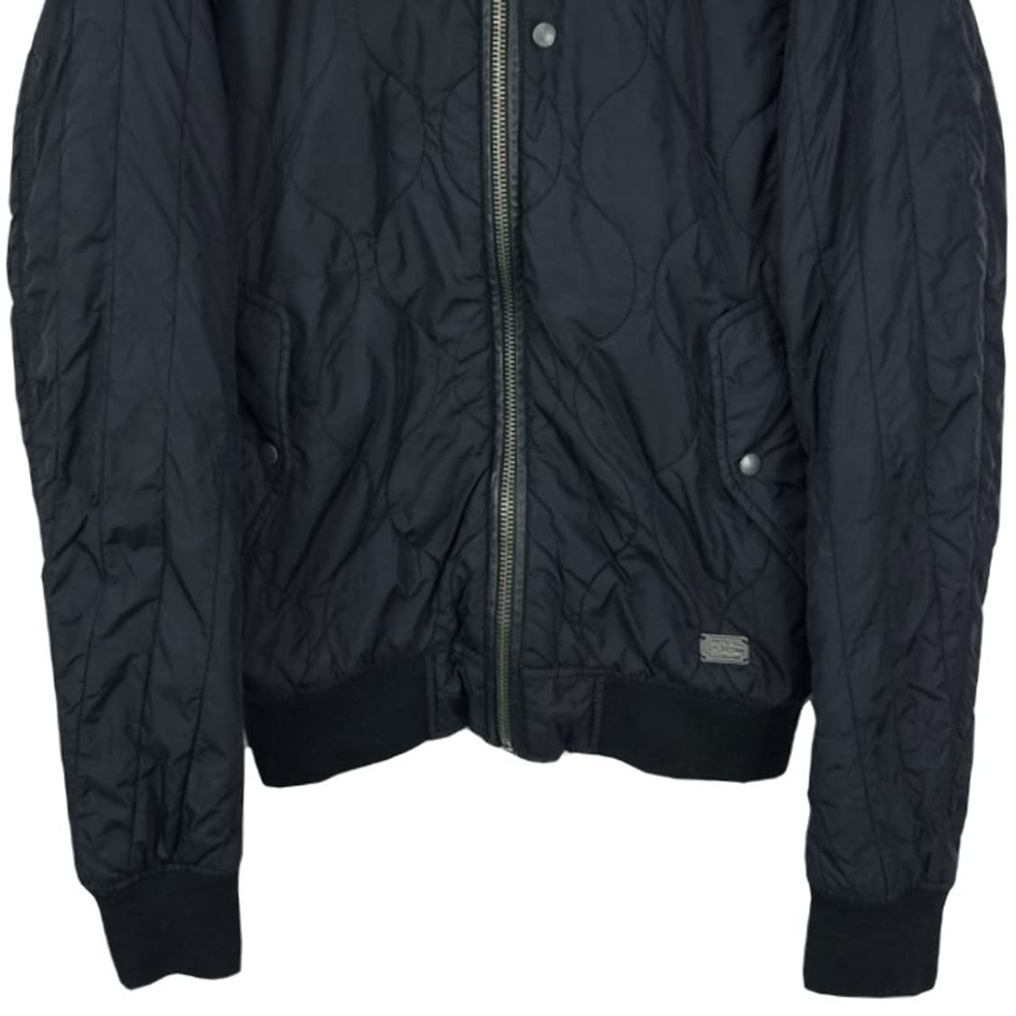 [디젤] 슬림핏 퀄팅 봄버 자켓 블랙 P01488 상품이미지5