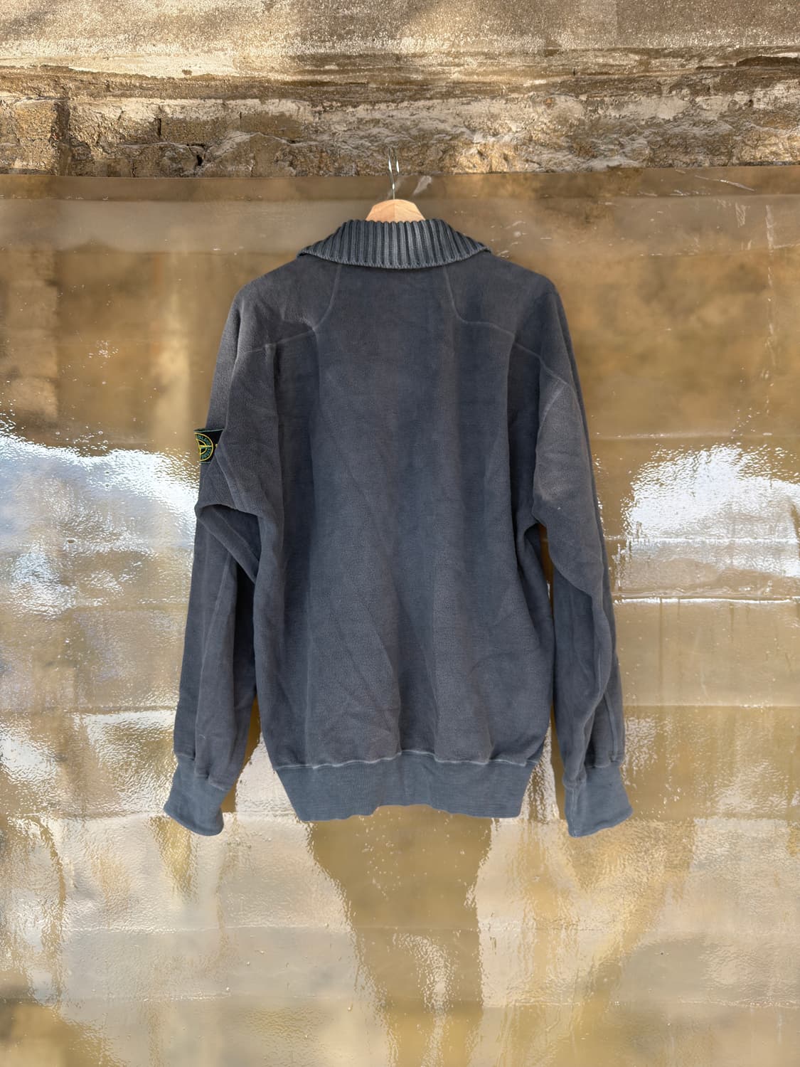 90s 스톤 아일랜드 플리스 1/4 fleece zip 상품이미지2