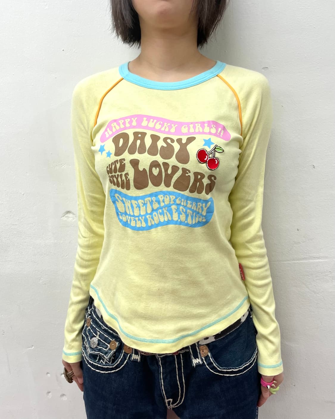 Daisy Love Cherry Yellow Long Sleeve 상품이미지4