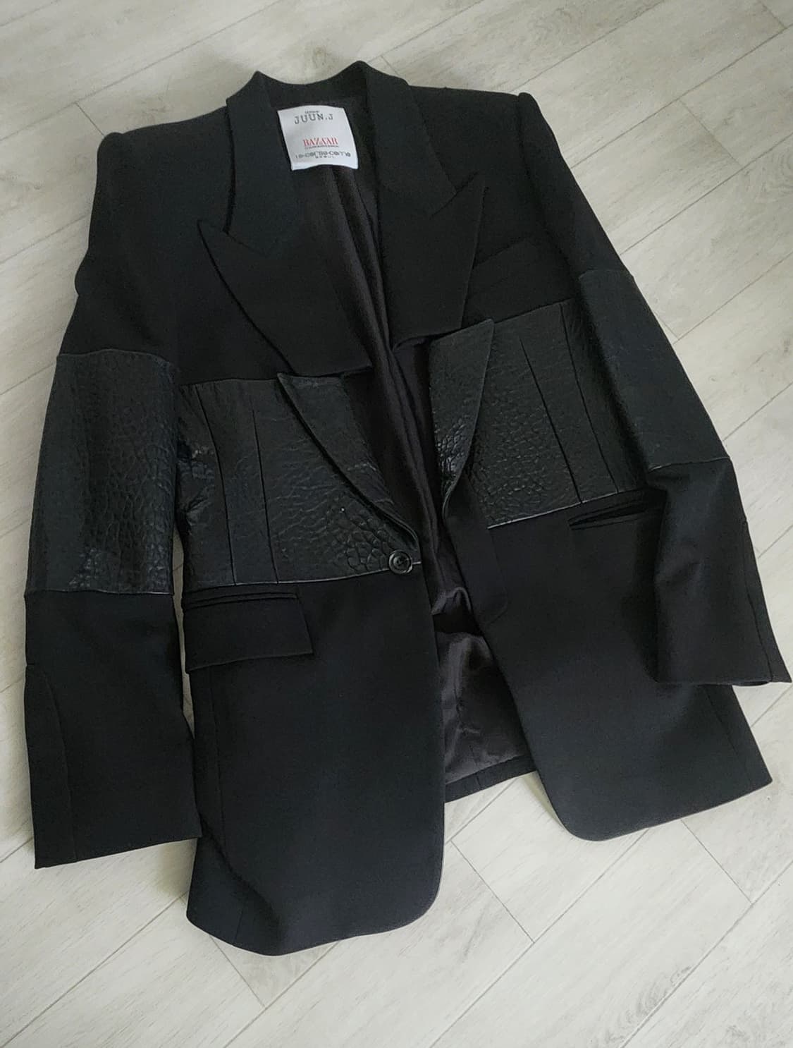 준지 레더포인트 블레이저 상품이미지1