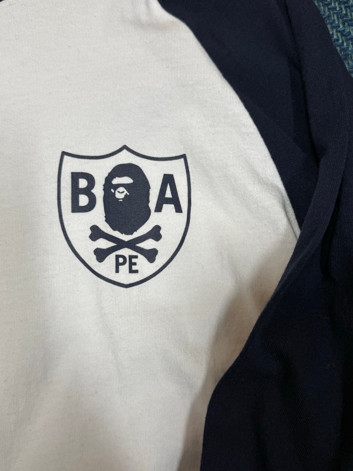 베이프 에이프 크로스본 엠블럼 7부 티셔츠  상품이미지3