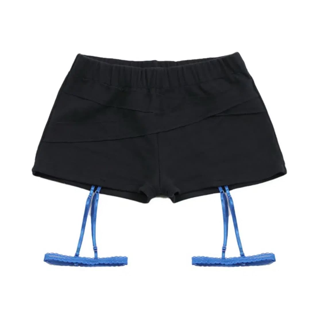 오스하이 가터쇼츠 블랙 상품이미지1